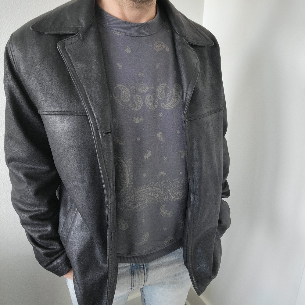 Wilsons Leather Black Heavy Jacket
